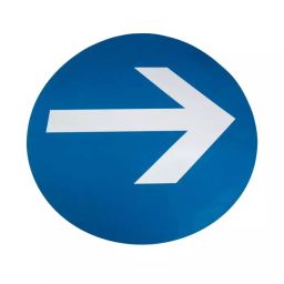RS PRO PVC Mandatory One Way Sign Model No 1745997-17