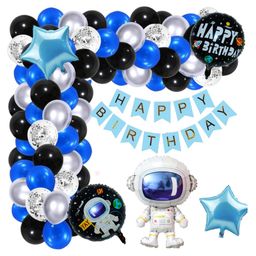 Puchku Astronaut Theme  Birthday Decoration kit with Banner - 65  Pieces-image-17