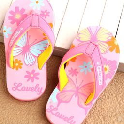 Cute Walk by Babyhug Slip On Butterfly Printed Flip Flop - Pink-picture-3