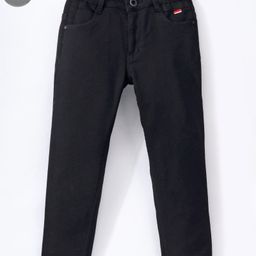 Ruff Full Length Woven Washed Jeans - Black-image-27