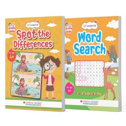 Lil Legends Interactive Learning Book Set of 2 | Spot the Difference & Word Search Puzzle Combo | For Kids Ages 4+-15