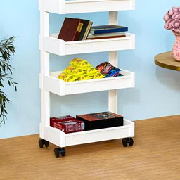 RUBOXA White Regular 4-Layer Drawer Organiser-26