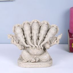 Myntra Elegant Homes Grey Lord Ganesha Religious Idol Showpiece-image-32