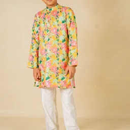 Jilmil Boys Floral Printed Regular Kurta with Pyjamas-33