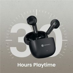 Portronics Harmonics Twins S18 in Ear TWS Earbuds with 30H Playtime, in Built HD Mic, Game/Music Mode, 13mm Dynamic Driver, Low Latency, Touch Control, Type C Fast Charging, Light Weight(Black) POR-2533 image 4