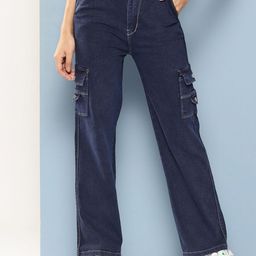 BAESD Girls Comfort Relaxed Fit Mid-Rise Low Distress Stretchable Jeans-image-84