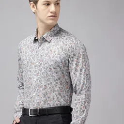 Van Heusen Pure Cotton Slim Fit Printed Formal Shirt-picture-16