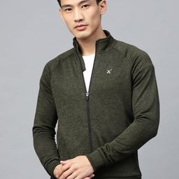 HRX by Hrithik Roshan Men Olive Green Training Rapid Dry Solid Sweatshirt-36