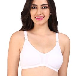 Bralux White Solid Non-Wired Non Padded Everyday Bra-image-13