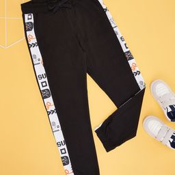 Pantaloons Junior Boys Slim Fit Cotton Mid Rise Joggers-picture-37
