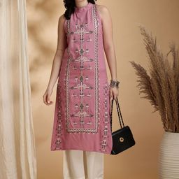 Tikhi Imli Embroidered Tunic With Palazzo Co-Ords-image-62