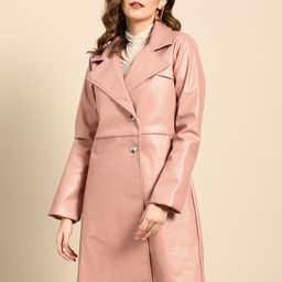 Athena Women Leather Overcoat-image-4