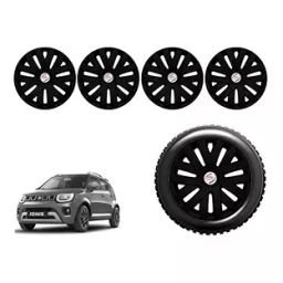Auto Pearl PoBlk26 R15 Press Type Wheel Hubcap with Retention Ring 381 mm(15 Inch) for Maruti Suzuki Ignis 1.2 AMT Delta Petrol (Pack of 4 Pcs)-picture-17