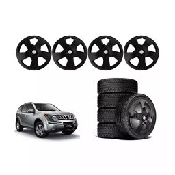 Auto Pearl 17 inch Set of 4 Pcs Press Type Hubcap Wheel Cover Replacements for XUV 500 2015-28