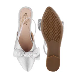 Shoetopia Women Embellished Party Mules with Bows Flats-image-27