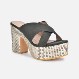 VALIOSAA Suede Platform Mules-37