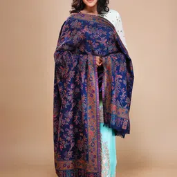 THE SHAWL STUDIO Women Ethnic Motifs Woven Design Shawl-picture-23