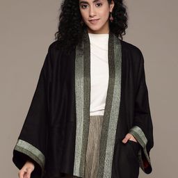Ritu Kumar Women Solid Longline Shrug-38