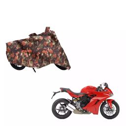 Auto Pearl Waterproof Two Wheeler Cover For Ducati SuperSport (Green & Multi Color)-image-65