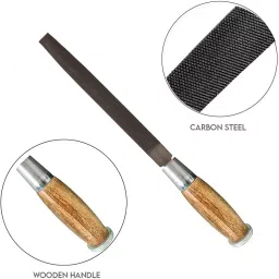LXMI 6 inch (152.4 mm) Half Round File Tool With Wooden Handle, AZWHF6_1 image 3