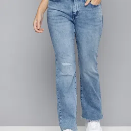 Levis Women 315 Bootcut Low Distress Light Fade Stretchable Jeans-picture-4