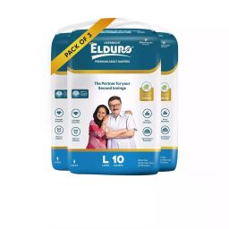 ELDURO Premium Unisex Adult Tape Diapers with Aloe Vera L Size, (Pack of 30 Pcs)-picture-31
