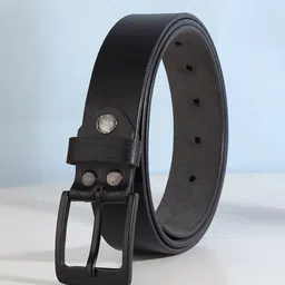 HENEDA Men Textured Leather Belt-image-38