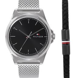 Tommy Hilfiger Men Analogue Watch With Bracelet Gift Set- TH2770158W-image-85