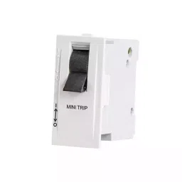 RAPID Stylish Heavy Duty MCB 1 Module 10 Amp White, R-2062 (Pack of 10)-97