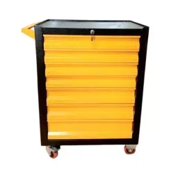 Rimsha 7-Drawer Tool Cabinet with Central Locking & Telescopic Slides 4 Inch (10.16 cm) Wheel Size 650x450x850 mm Mild Steel for Industrial Use-34