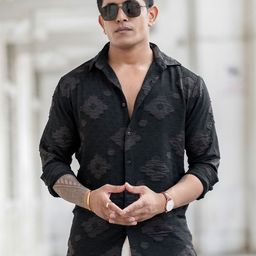 Powerlook Men Spread Collar Abstract Printed Cotton Casual Shirt-image-17