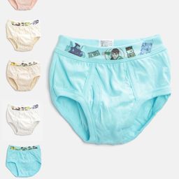 Bodycare Kids Boys Pack of 6 Solid Briefs 304ABCDAB-image-53