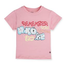 Gini and Jony Girls Typography Printed Round Neck Short Sleeves Cotton Top-image-94