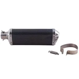 RA Accessories Black Triple Carbon Racing Silencer Exhaust for Hero HF Deluxe-picture-36