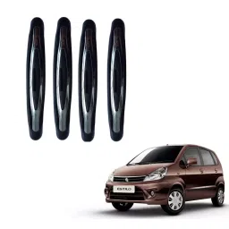 SPREADX Plastic Car Compact Black Colour Elegant Door Guard Protection Universal Type Suitable for Maruti Suzuki Zen Estilo (Set of 4 Pcs)-15