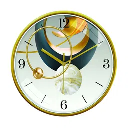 Aura Multicoloured Printed Contemporary Wall Clock-image-94
