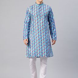 Luxrio Men Abstract Printed Kurta-33