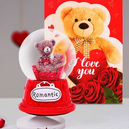 Archies Multicoloured Teddy Bear Figurine with Greeting Card-image-79