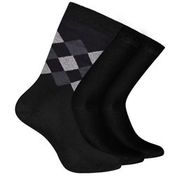 FOOTPRINTS Men Pack Of 3 Patterned Odour free Pure Cotton Bamboo Calf Length Socks-41