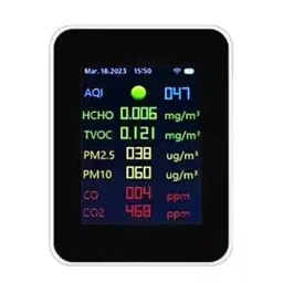 Signette Battery Powered WiFi Connectivity 9 In 1 Indoor Air Quality Analyzer, W2CO9-1 image 3