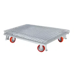 Rimsha Heavy-Duty Wire Mesh Storage Cage 1000x800x840 mm Pre Standing Zinc Plating (On all Side) for Industrial Use-18