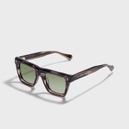 SAM & MARSHALL Unisex Green Lens & Brown Square Sunglasses with-image-37
