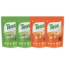Teos Nutri Pops Roasted Makhana Snacks Cream And Onion And Tangy Pickle Pack Of 4 - 70 g Each-5