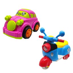 SVE Unbreakable Friction Powered Toy Set of Car & Scooter For Kids  Pack of 2  Multicolor-19