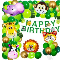 Bubble Trouble Jungle Theme Birthday Decoration - Pack of 79-13