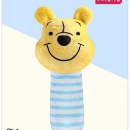 Babyhug Disney Soft Pooh Squeaker Baby Rattle - Blue & Yellow-10