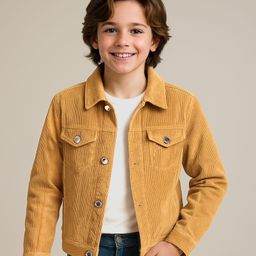 Pine Kids  Cotton Woven Full Sleeves    Jacket - Mustard-picture-32