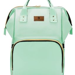 StarAndDaisy Diaper Bag Diaper Bag for New Born Baby Maternity Bags for Mother with Multi Compartments Insulated Bottle Pockets Waterproof Ultra soft leatherite fabric - Green-image-51