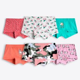 Ariel Cotton Blend Pack Of 6 Camouflage & Unicorn Printed Hipsters - Multi Colour-picture-47