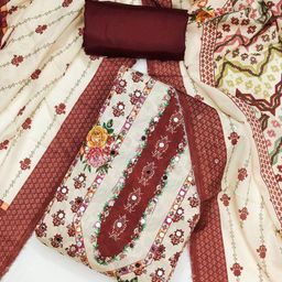 Panzora Printed Unstitched Dress Material-image-50